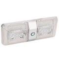 Miniatyrbillede 5 af 5: RV Dæmpbar Loftslampe, RV Loft Dobbelt Læse Camper Dobbelt Kuppel Lampe RV Loft Dobbelt Kuppel Lampe Ultra Responsiv