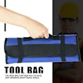 Miniatyrbillede 3 af 5: Foldbar værktøjstaske rullepose elektriker opbevaring håndtaske praktisk holder (blå)