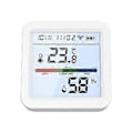 Miniatyrbild 1 av 5: Wifi Temperatur Luftfuktighetssensor Bakgrundsbelysning Skärm App Kontroll Temperaturlarm Sensor Med Klocka