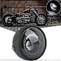 Miniatyrbillede 3 af 4: Motorcykel Cafe Racer Bobber 6,5 tommer LED Forlygte Spiral Hvid Sidemonteret Beslag