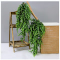 Miniatyrbillede 2 af 3: 2 stk. kunstige planter Boston Fern planter, kunstig hængende plantevæg, hjem og udendørs bryllupsdekoration