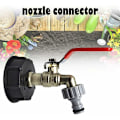 Miniatyrbillede 4 af 5: Tank Tap 1000L S60X6 IBC Tap Connector med 1/2 slangeforbindelse, afløbstankadapter, til havehane, til tankadapter (1 stk.)