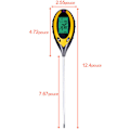 Miniatyrbillede 4 af 5: Jord pH, fugtighed, lys, fire-i-en temperaturdetektor, have pH-tester (uden batteri)