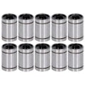 Miniatyrbilde 1 av 4: 10 stk. lineær bevegelseslager sylinder optiske akser skyve testramme reservedel ID 6 mm OD 12 mm LM6UU