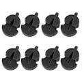 Miniatyrbillede 2 af 5: 8 stk. Violin Dæmper Justerbar Gummi Lyddæmper Enkelt Hul Øve Dele Tilbehør Sort