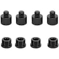 Miniatyrbillede 2 af 5: 8 stk. Mikrofon Gevind Adapter Sæt 5/8 Hun til 3/8 Han og 3/8 Hun til 5/8 Han Skrue Adapter Gevind til Mikrofon Stativ Beslag