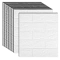Miniatyrbilde 1 av 5: 15 stk Selvklebende 3D Murstein Klistremerke DIY Vanntett Skum Tapet Rom Kjøkken Tak Bakgrunn
