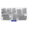 Miniatyrbild 1 av 5: 66 st/lot DIP IC Socklar Adapter S Typ Sockel Kit 6, 8, 14, 16, 18, 20, 24, 28 Pin För PCB DIY Kit