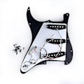 Miniatyrbild 2 av 5: Single Coil Sss Elektrisk Gitarr Plektrumskydd Pickup Laddad Förkopplad Platt 11 Hål 3-lagers För St