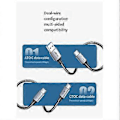 Miniatyrbillede 4 af 5: M2 Nvme/Sata Dual Protocol Box Kabinet Aluminium Ekstern Læser I9X