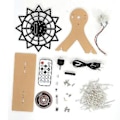 Miniatyrbild 1 av 5: Färgglad LED Blinkande Plug In DIY Kit för Elektriskt Roterande Pariserhjul Transparent