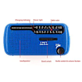 Miniatyrbild 2 av 5: Multifunktionell Handvevad Solcellsdriven FM AM SW1 SW2 Radio 1200mAh Batteri