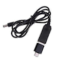 Miniatyrbillede 5 af 5: Universal Type C PD QC3.0 USB til 5V-12V Justerbar Spænding Step Up 5.5x2.1mm Kabel Strømkabel til WiFi-Router LED Strip