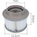 Miniatyrbillede 3 af 5: Pakke med udskiftningsfiltre til Mspa Fd2089, filterpatronpumpe passer til alle nuværende Mspa-spabade