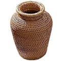 Miniatyrbillede 1 af 5: Flettet Kurv Rattan Hængende Urtepotte Urtepotte Blomsterkurv Opbevaringskurv Flettet Vase Rustik Vævet Blomsterkurv Potte