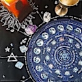 Miniatyrbilde 5 av 5: Rund Divinasjons Gummi Matte Pendel Divinasjonsmatte 3 stk Utsøkt Konstellasjon Pendelmatte, Hjemmedekorasjon, Astrologi Pendelmatte For Del (d-4-)