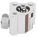 Miniatyrbillede 1 af 4: Lille luftcylinder trekant dobbeltvirkende aluminiumslegering testramme reservedele CQ2A12-5S
