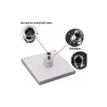 Miniatyrbilde 2 av 5: LED-dusjhode, 8 tommers firkantet temperaturkontroll, 3 fargeendringer ABS kromfinish, 12 stk LED-dusjhode for baderom-DENUOTOP