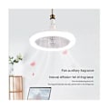 Miniatyrbillede 2 af 5: Loftventilator med fjernbetjening og 30w LED lampe ventilator lydløs loftventilator E27 konverter B