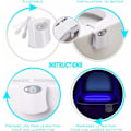 Pikkukuva 4 / 5: LED-WC-valo / Liiketunnistimella varustettu valo WC:hen ja kylpyhuoneeseen / Yövalo 16 eri värillä - Denuotop
