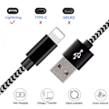 Miniatyrbilde 1 av 5: Usb C Lightning-kabel 1m, nylonladekabel med strømforsyning for rask lading for iPhone 11/11 Pro / 11 Pro Max / Xr / Xs Max / Xs / X /