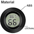 Miniatyrbild 5 av 5: Mini Digital Hygrometer Mätare Inomhus Termometer, LCD-skärm Temperatur Utomhus Luftfuktighet För Humidorer Växthusar Cigarrburkar Inkubatorer Gitarr