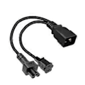 Miniatyrbillede 3 af 5: 3-benet C20 til C5+1-15R Konnektor Adapterledning Han til Hun Konverteringsledning