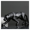 Miniatyrbild 3 av 5: Panter Skulptur Prydnader, Panter Skulptur/Staty Modern Geometrisk Harts Leoparden Prydnader/Konst Hantverk Dekor för Hem Bibliotek Fönster Butik