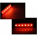 Miniatyrbillede 3 af 5: 10 Side Markering Lamper 12V 6SMD LED Forreste Bagerste Markering Lys til Trailer Lastbil Campingvogn Camper Van Lastbil Bus Båd Traktor Motor Rød