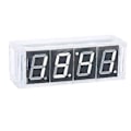 Miniatyrbild 4 av 5: 4-siffrig DIY Digital LED Klocka Kit Auto Visning Tid Temperatur Elektronisk DIY Kit Klocka - Vit
