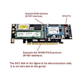 Miniatyrbillede 4 af 5: 3 I 1 Bordcomputer Riser Pcie X16 Til M.2 M Key Nvme Ssd+m.2 B Key Sata Ssd+msata Ssd Adap