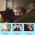 Miniatyrbillede 4 af 5: Boglampe, Genopladelig Læselampe, 9 LED Lys Med 3 Lysstyrker