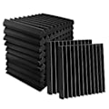 Miniatyrbillede 1 af 5: Acoic Skumpaneler Ons 24 Pakke Acoic Paneler 1 X 12 X 12 tommer Studio Lydabsorberende Fliser Re