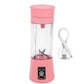 Miniatyrbilde 2 av 5: USB Oppladbar Blender 380Ml 6 Blad Frukt Juicer Flaske Kopp Saft Sitron Frukt Grønnsak Smoothie Press Reamers