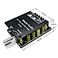 Miniatyrbillede 2 af 5: -1002l Mini Tooth 5.0 5-24v Trådløs O Digital Forstærker Board 100wx2 Tooth A