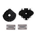Miniatyrbillede 1 af 5: 4 stk. Udskiftnings Controller Gamepad Konduktive Silikone Gummi Pads Knap Pad Tastatur til PSP1000 Controller