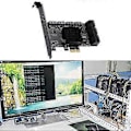 Pikkukuva 2 / 4: PCIe - SATA3.0 10-Port SATA III 6Gbps -ohjainkortti PCI Expressille