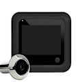 Miniatyrbillede 1 af 5: Dørkighulskamera, Dørkighul, 145° Vidvinkel Digital 2,4 tommer LCD til Hjemmelejlighed