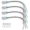 Miniatyrbillede 1 af 4: 4 Sæt Indikator LED Lys Vandtæt Fælles Anode Industrielle Kontrolkomponenter 12mm 110-220V