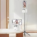 Miniatyrbilde 4 av 5: AI Auto Face Tracking Gimbal Desktop Selfie Stabilisator for Telefon Robot Kameramann 360° Rotasjon Ingen APP Kreves for Vlog Live Streaming Videoopptak