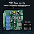 Miniatyrbild 4 av 5: Esp8266 Esp-12f Wifi Relämodul 4chl Ac90-250v/7-30v/5v Relä S För Ide Ho