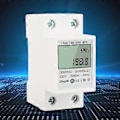 Miniatyrbild 4 av 4: 5-80A DDM15SC LCD Digital Display Enfas Din-skena Elektronisk Energi KWh Mätare