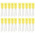 Miniatyrbilde 1 av 5: 20 stk. 3mm DIY LED Diode Bærbare Lysdioder for Vitenskapsprosjekt Eksperiment Gult Lys