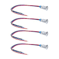 Miniatyrbillede 4 af 5: 4 Sæt LED Indikatorlys Fælles Katode Lampe Industrielle Kontrolkomponenter 8mm 110‑220V Rød og Blå