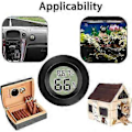 Miniatyrbild 2 av 5: Mini Digital Hygrometer Mätare Inomhus Termometer, LCD-skärm Temperatur Utomhus Luftfuktighet För Humidorer Växthusar Cigarrburkar Inkubatorer Gitarr