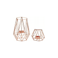Miniatyrbilde 1 av 5: Metall lysestake, geometrisk lysestake, moderne jern lysestake, enkel stil lysestake.