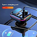Pikkukuva 4 / 5: Bluetooth-sovitin autoon FM-lähetin autoadapteri Type-c Pd+qc3.0 Nopea USB-laturi, Hands Free C