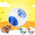 Miniatyrbillede 4 af 5: Hamsterbold, 2 stk. Træningsbold til små dyr Hamsterbold Minibold, plastik Transparent bærbar kæledyr Legetøj til dyr, 12 cm (blå+gul)
