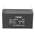 Miniatyrbillede 1 af 4: CBB61 Kondensator Benzin Generator Start Luftkonditioneringsmotor Kondensator 350VAC 12UF