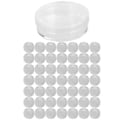 Miniatyrbilde 1 av 5: 50 stk 33mm Sylindrisk Gjennomsiktig Oppbevaringsboks for Klokkedeler Reparasjon Reservedeler Etui